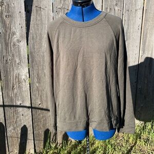 Search for sanity Casual Olive Green Sweatshirt leisure cozy